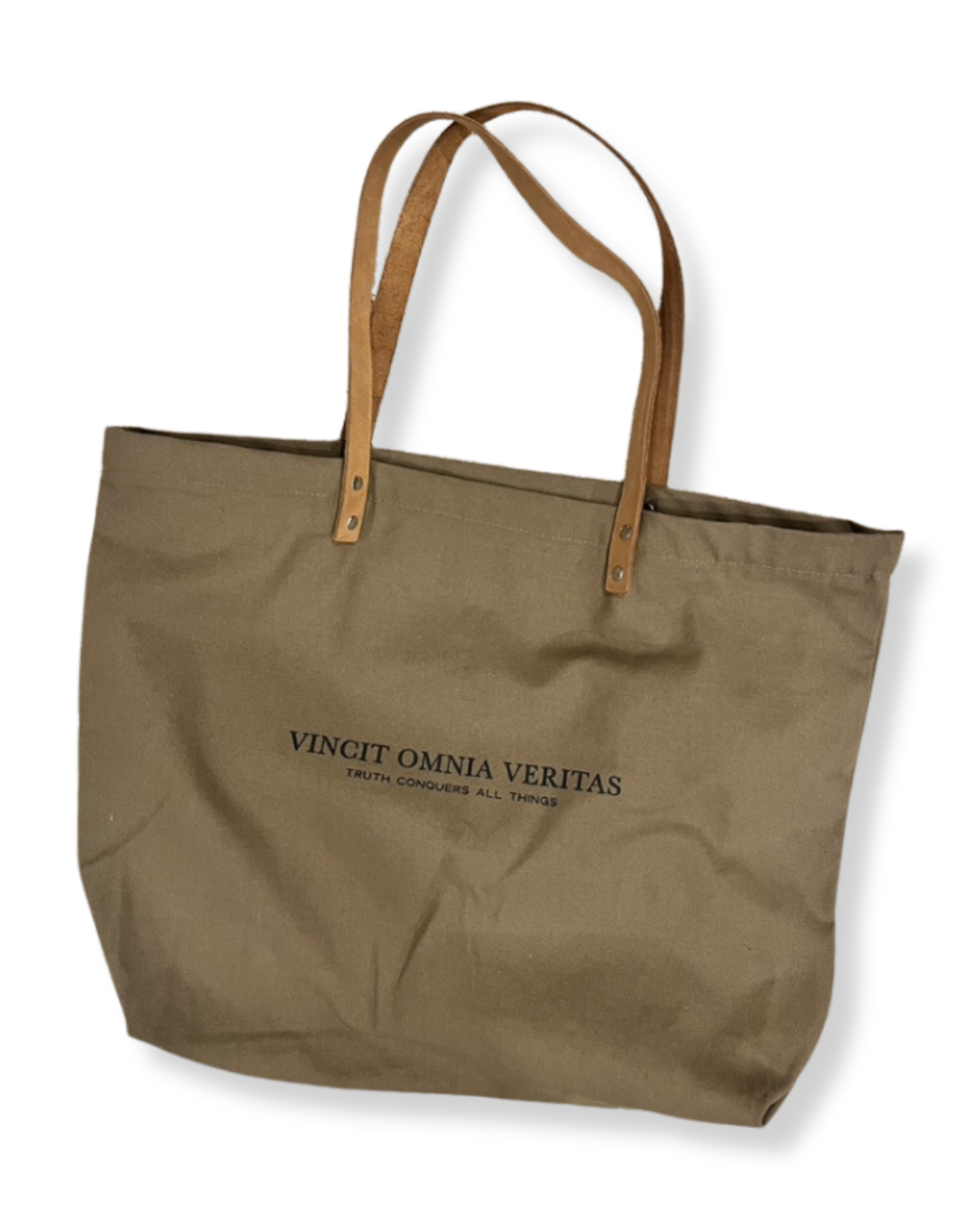 Vincit Omnia Veritas Large Zippered Tote