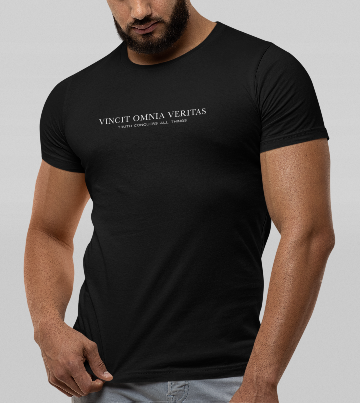 Vincit Omnia Veritas (Truth Conquers All Things) Modern Fit Unisex T-Shirt